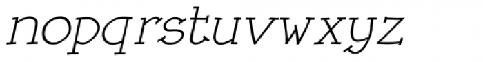 Linotype Rough Com Italic Font LOWERCASE