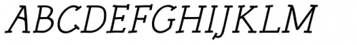 Linotype Rough Com Medium Italic Font UPPERCASE