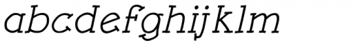 Linotype Rough Com Medium Italic Font LOWERCASE