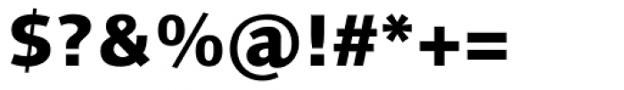 Linotype Syntax Heavy OsF Font OTHER CHARS