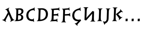 Linotype Syntax Lapidar Serif Display Medium Font LOWERCASE