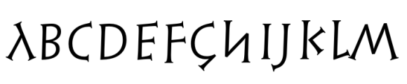 Linotype Syntax Lapidar Serif Display Regular Font LOWERCASE