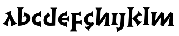 Linotype Syntax Lapidar Serif Text Heavy Font LOWERCASE
