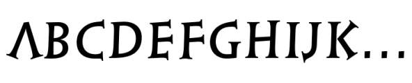Linotype Syntax Lapidar Serif Text Medium Font UPPERCASE