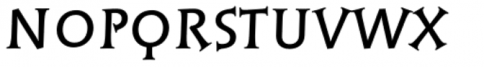 Linotype Syntax Lapidar Serif Text Pro Medium Font UPPERCASE