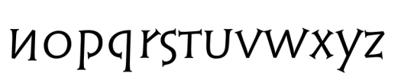 Linotype Syntax Lapidar Serif Text Regular Font LOWERCASE