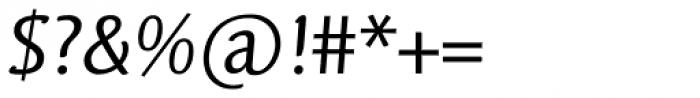 Linotype Syntax Letter Com Italic Font OTHER CHARS