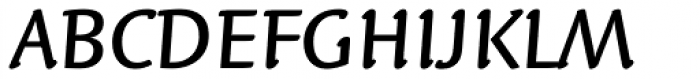 Linotype Syntax Letter Medium Italic Font UPPERCASE