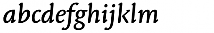 Linotype Syntax Letter Medium Italic Font LOWERCASE
