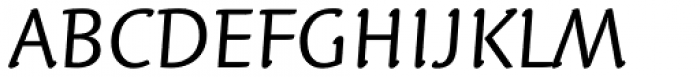 Linotype Syntax Letter Pro Regular Italic Font UPPERCASE