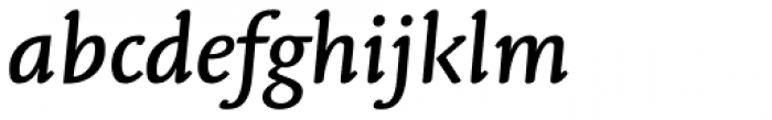 Linotype Syntax Letter Std Medium Italic Font LOWERCASE