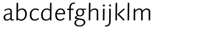 Linotype Syntax Light OsF Font LOWERCASE