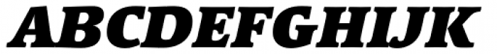 Linotype Syntax Serif Com Black Italic Font UPPERCASE