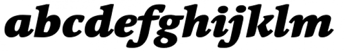 Linotype Syntax Serif Com Black Italic Font LOWERCASE