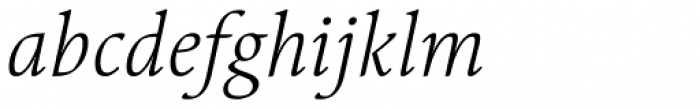 Linotype Syntax Serif Com Light Italic Font LOWERCASE