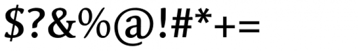 Linotype Syntax Serif Com Medium Font OTHER CHARS