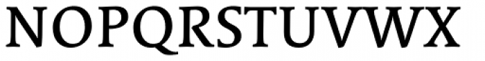 Linotype Syntax Serif Com Medium Font UPPERCASE