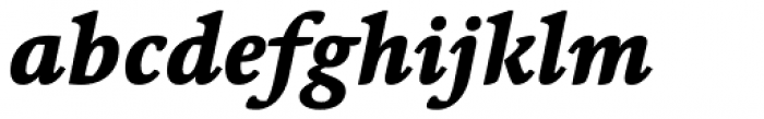 Linotype Syntax Serif Heavy Italic Font LOWERCASE