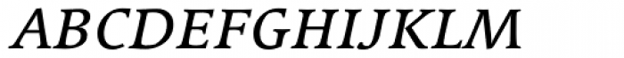 Linotype Syntax Serif SC Italic Font LOWERCASE
