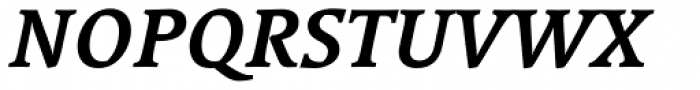 Linotype Syntax Serif Std Bold Italic Font UPPERCASE