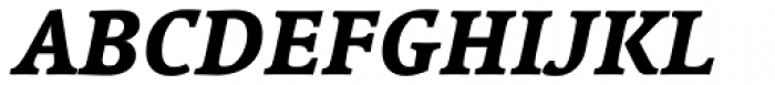 Linotype Syntax Serif Std Heavy Italic Font UPPERCASE