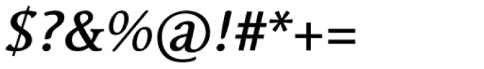 Linotype Syntax Serif Std Medium Italic Font OTHER CHARS