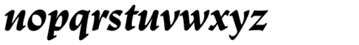 Linotype Trajanus Black Italic Font LOWERCASE