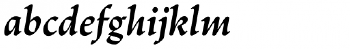 Linotype Trajanus Bold Italic Font LOWERCASE