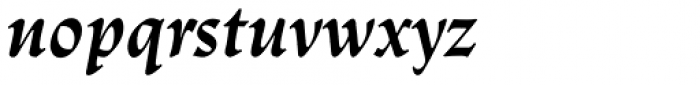 Linotype Trajanus Std Bold Italic Font LOWERCASE