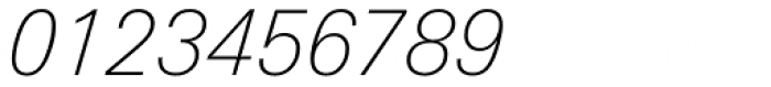 Linotype Univers 231 Basic Thin Italic Font OTHER CHARS