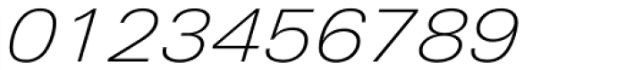 Linotype Univers 241 Extended Thin Italic Font OTHER CHARS