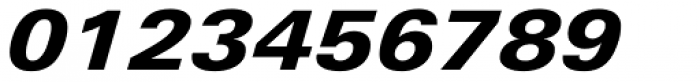 Linotype Univers 741 Extended Heavy Italic Font OTHER CHARS
