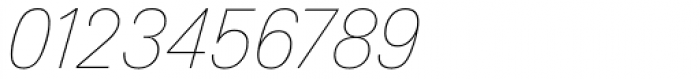 Linotype Univers Com 131 Basic UltraLight Italic Font OTHER CHARS