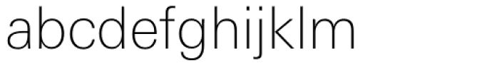 Linotype Univers Com 230 Basic Thin Font LOWERCASE
