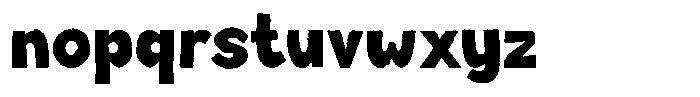Lintrow Raw Font LOWERCASE