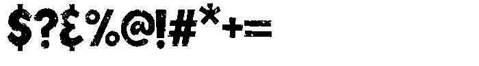 Lintrow Stamp Font OTHER CHARS