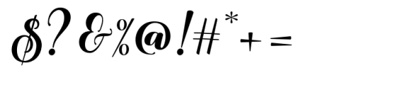 Liontine Script Regular Font OTHER CHARS