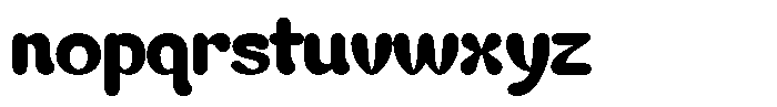 Liqua Regular Font LOWERCASE