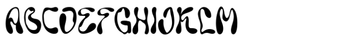 Liquid Wave Font UPPERCASE