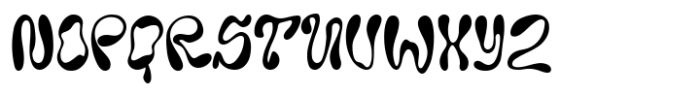 Liquid Wave Font UPPERCASE