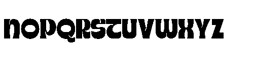 Liquid galaxy Font UPPERCASE