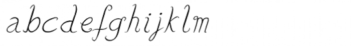Lisa Condensed Italic Font LOWERCASE
