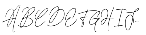 Lisasha Signature Font UPPERCASE
