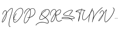 Lisasha Signature Font UPPERCASE