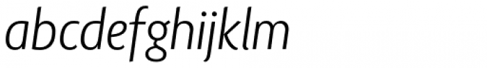 Lisboa Sans Book Italic Font LOWERCASE