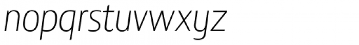 Lisboa Sans ExtraLight Italic Font LOWERCASE
