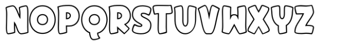 Listing Packs Outline Font UPPERCASE