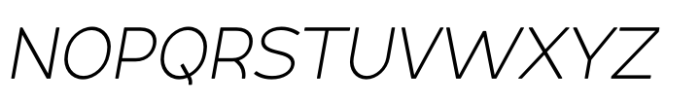Lite On Light Italic Font UPPERCASE