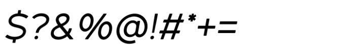 Lite On Medium Italic Font OTHER CHARS