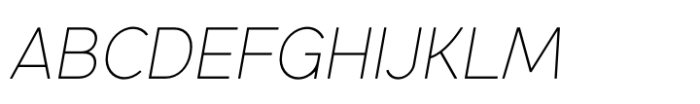 Lite On Thin Italic Font UPPERCASE